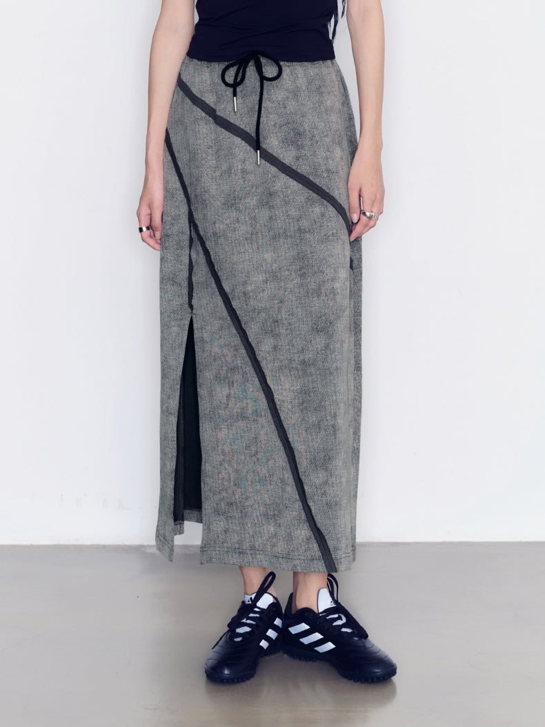 Chic Stitch Retro Tt-Shirt&Long-Skirt&Pants