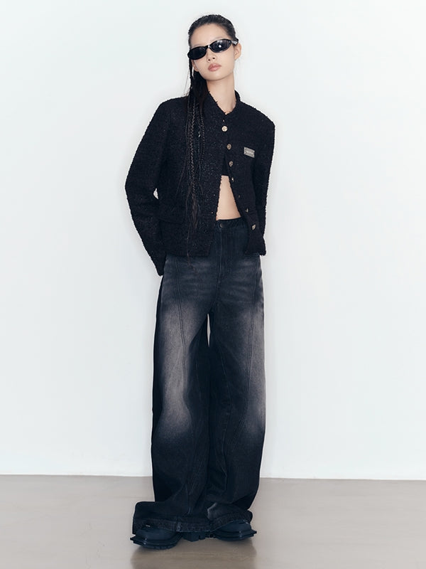 No-Collar Classy Chain Jacket