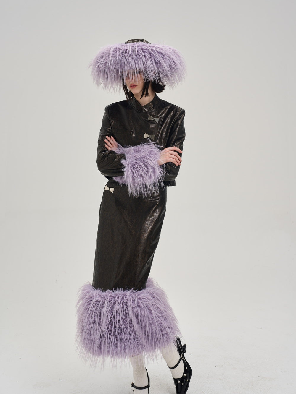 Tassel Leather Nichi Conspicuous Jacket&One-Piece