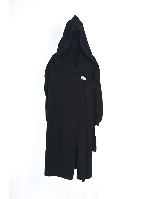 Sweat à capuche Plane laine simple et long-coat