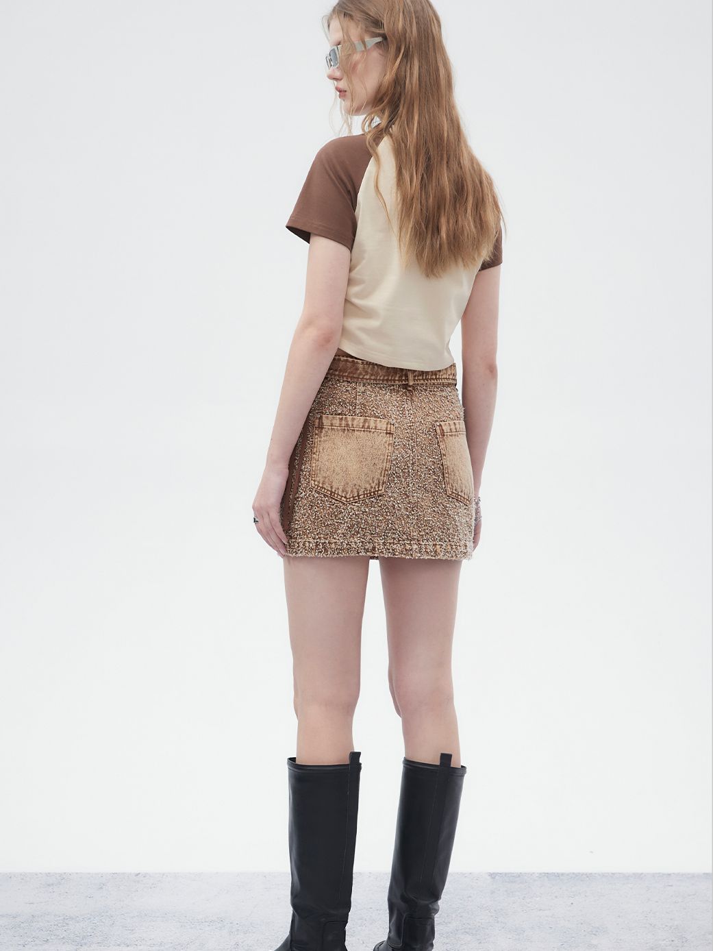 Vintage Denim Trapez -Mini -Retro -Rock
