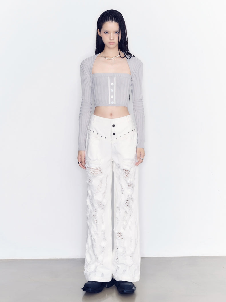 Strickjacke & Bare-Top & Rock Nichi CLOSY Setup