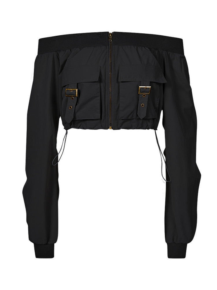 오프 숄더 데미지 풍선 Toops & Long Skirt