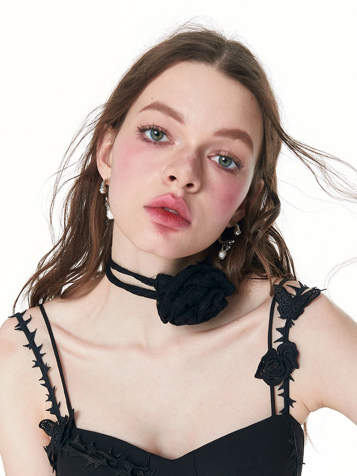 6Type Rose Flower Choker