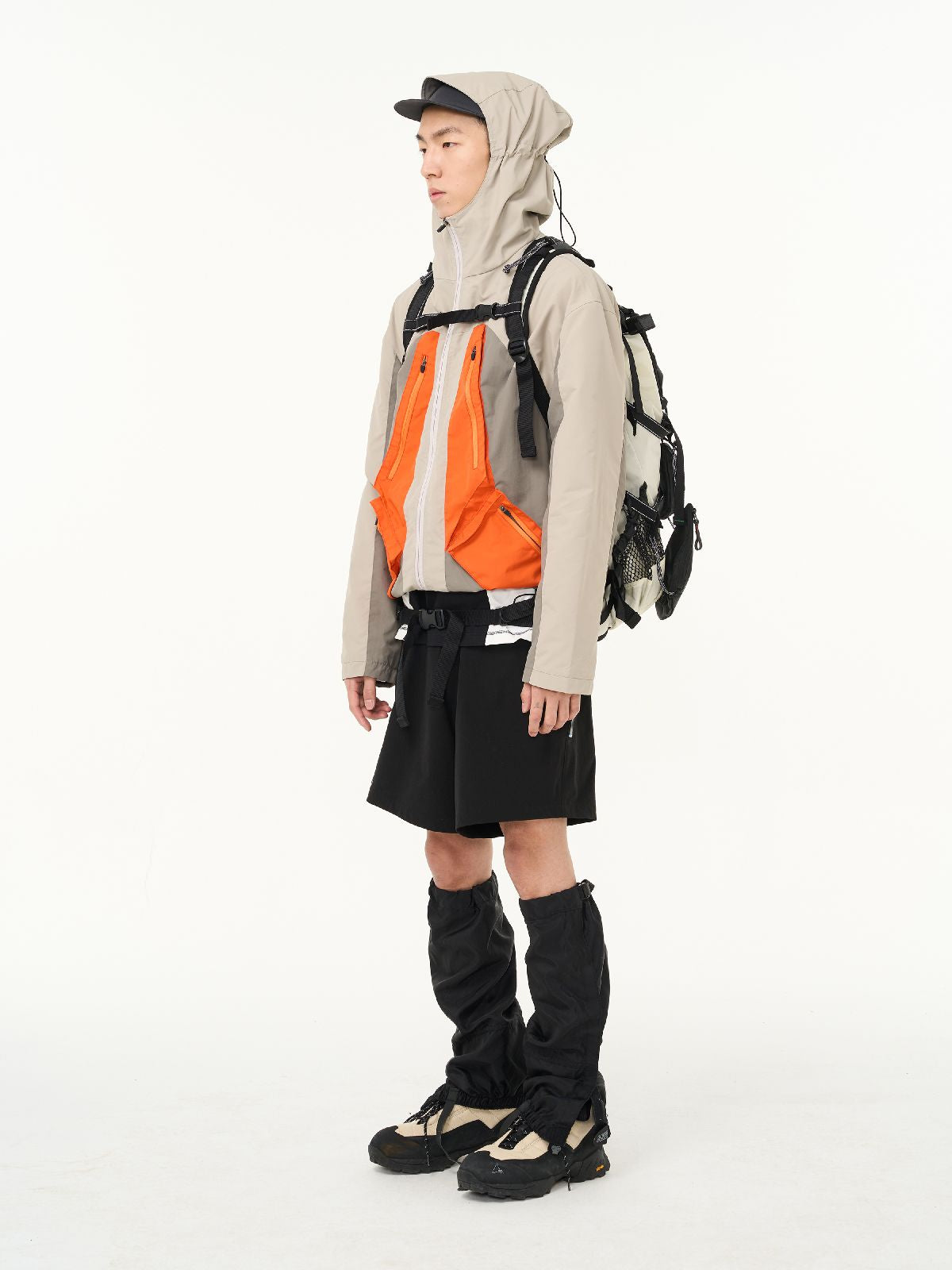 Kontrast Hoodie Colorfer Parka