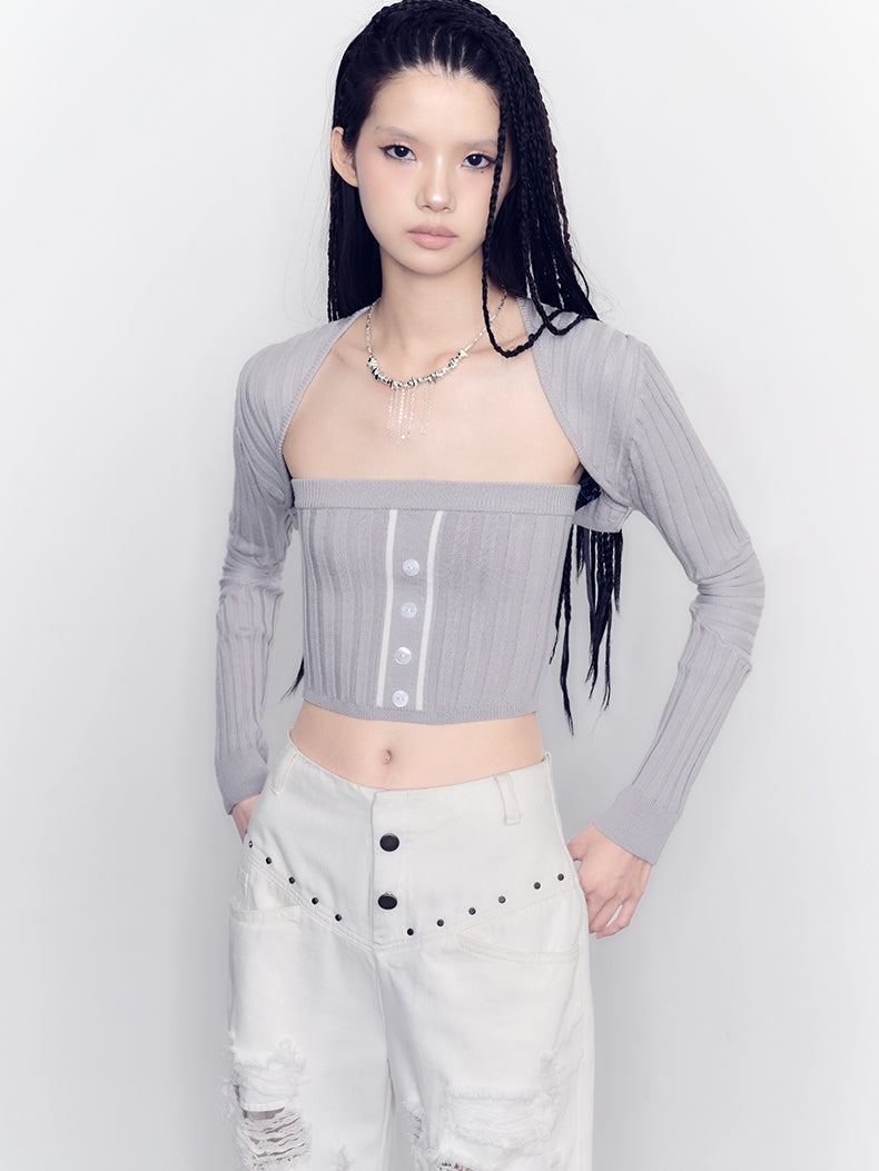 Strickjacke & Bare-Top & Rock Nichi CLOSY Setup