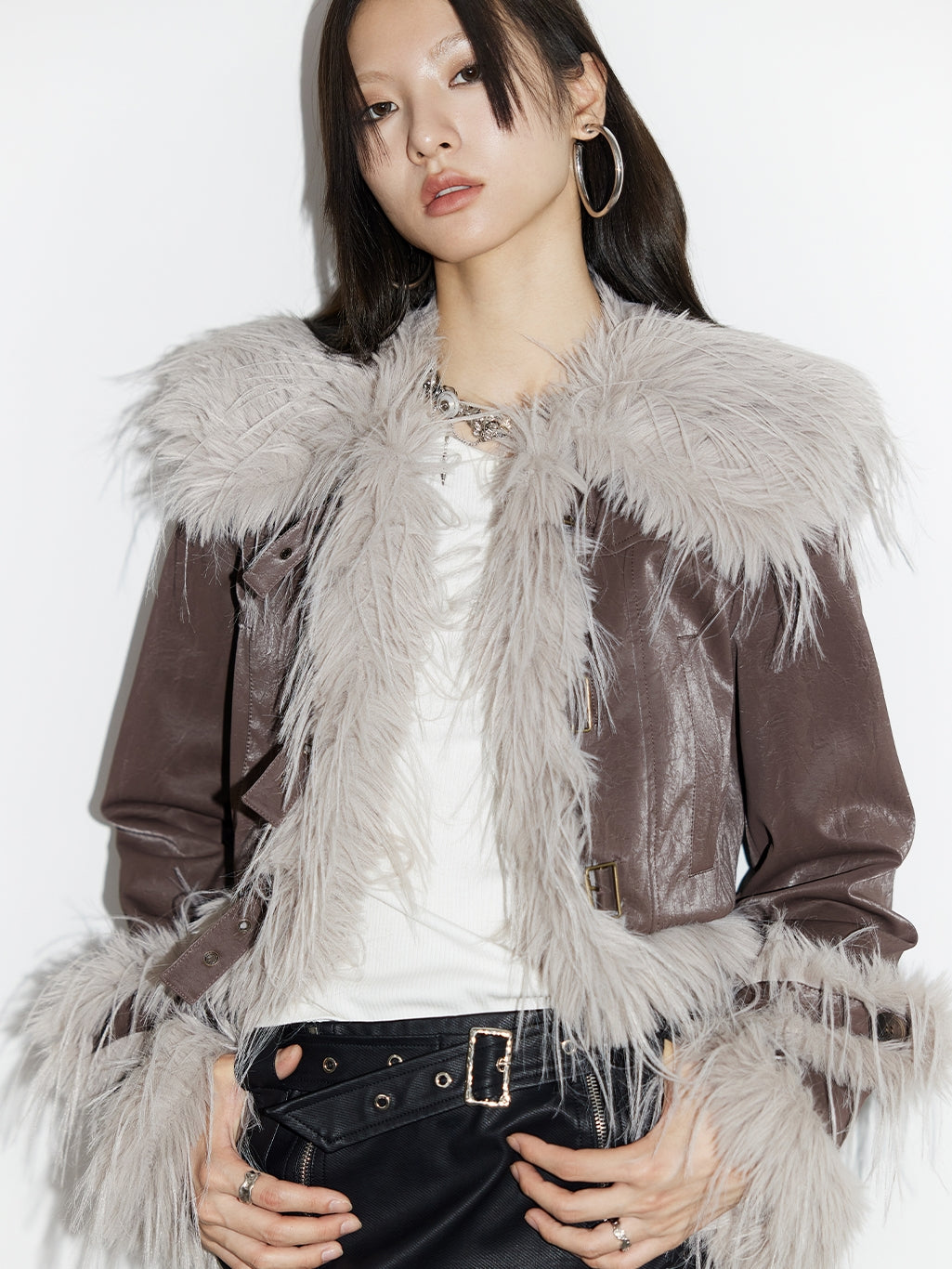 Leder Langfur-High-End-Nichi-Kurzjacke