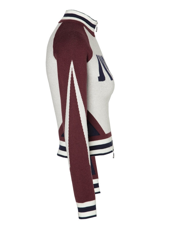 타이트한 스포티 캐주얼 더블 지퍼 탑