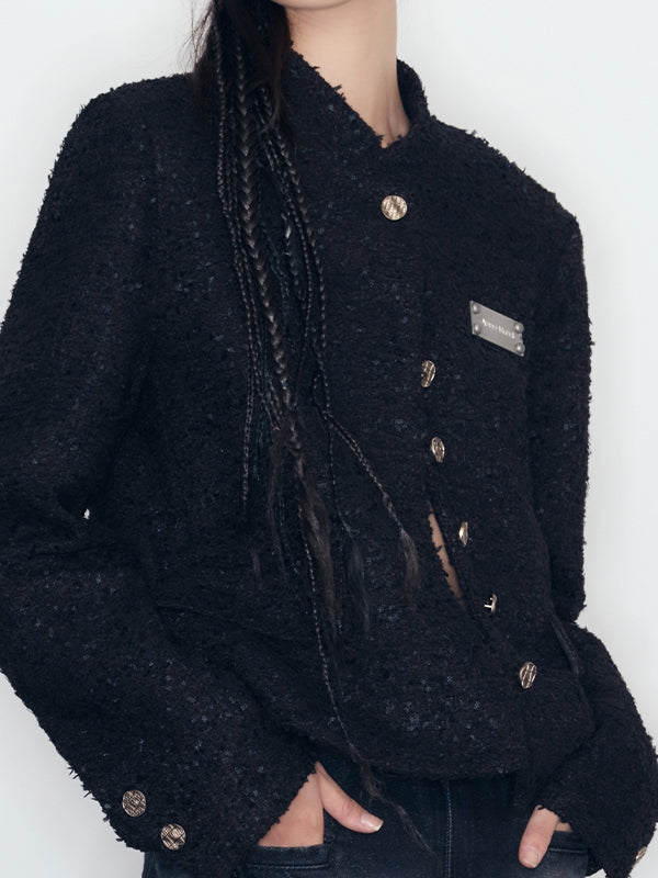 No-Collar Classy Chain Jacket