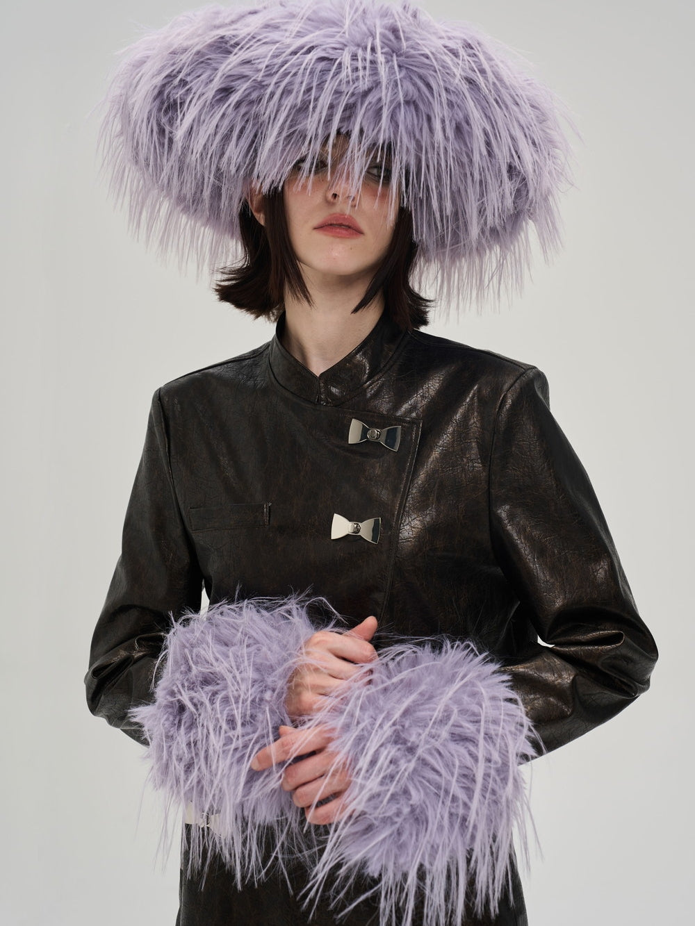 Tassel Leather Nichi Conspicuous Jacket&One-Piece