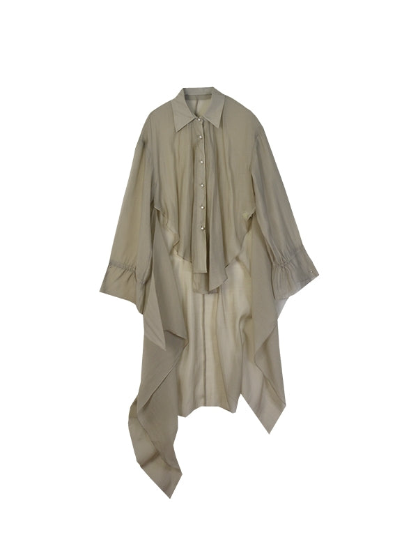 Chemise à la queue de poisson long-chemise