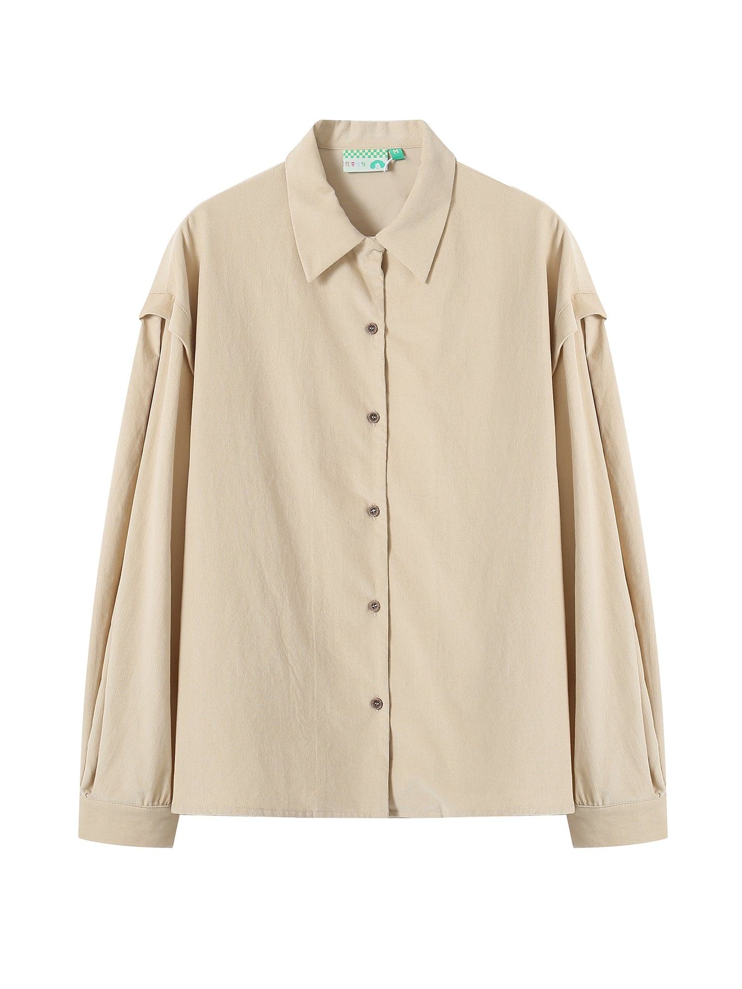 Corduroy Plain Simple Oversize Causal Shirt