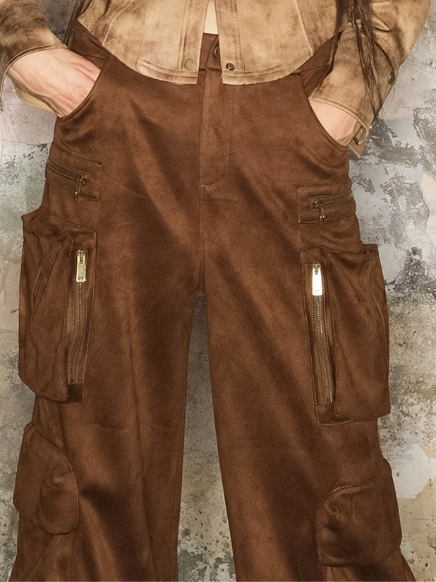 2way 사이드 포켓 캐주얼 느슨한 넓은 바지