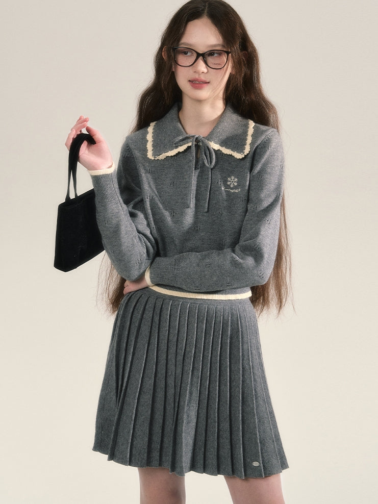 Strick Retro Grily College Tops & Minirocke