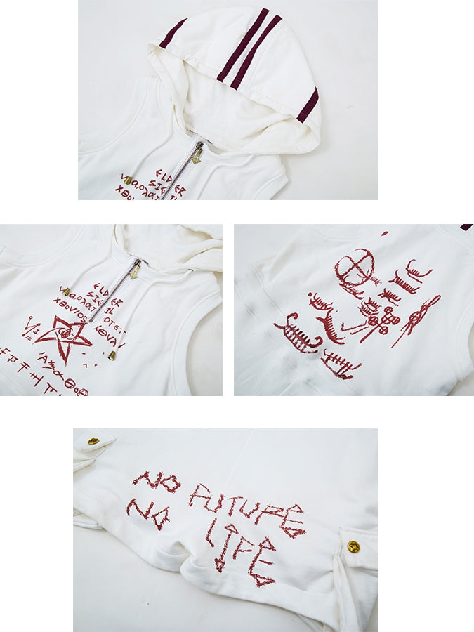 짧은 바지 까마귀 zip 드로 스트링 캐주얼 AII-in-one