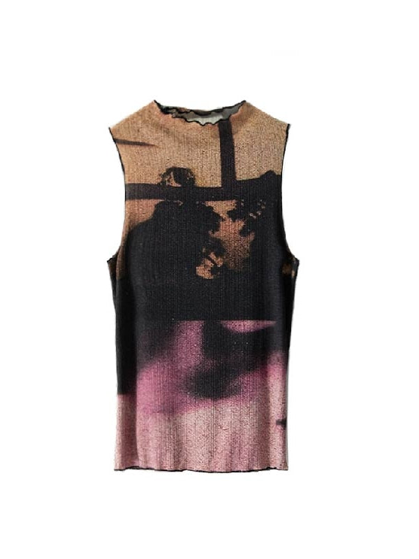 Thin Modern Mellow Sleeveless Cutsew