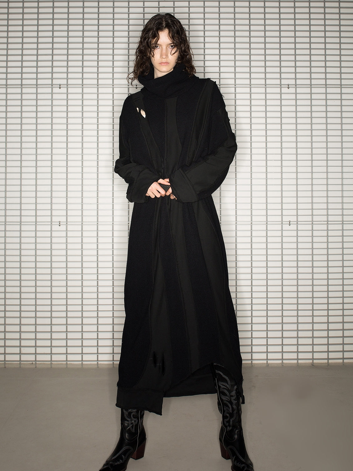 Lose Strick Schaden Mix Nichi Deckung Ein Stück