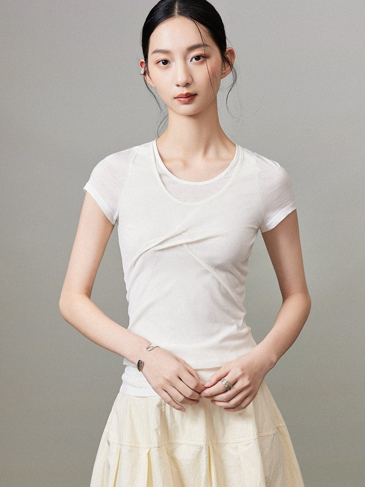 Nichi Tight Plain T-Shirt