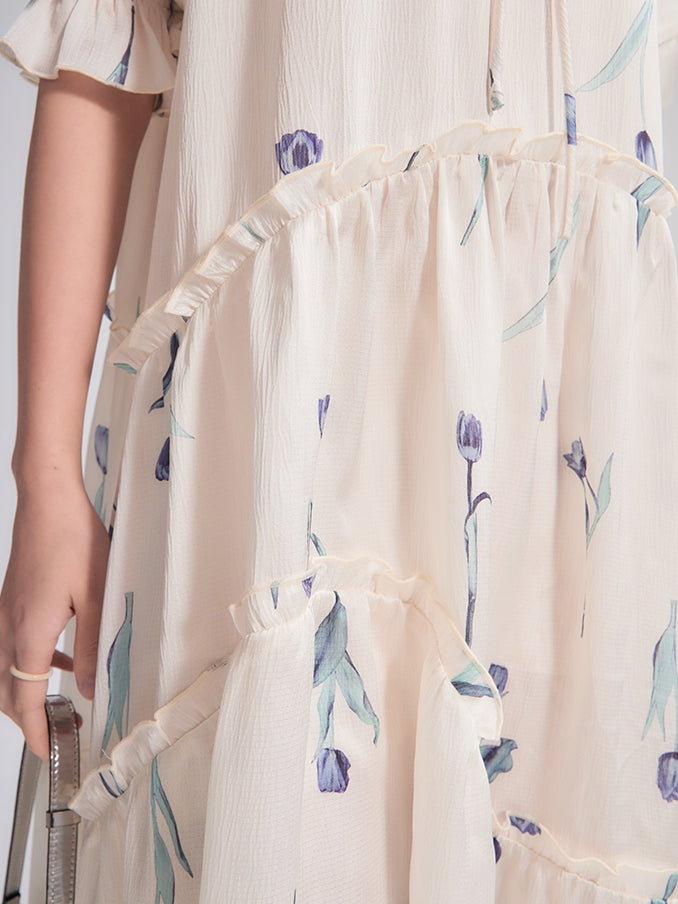 Asymétrie de fleur à queue de poisson à plusieurs niveaux One-pièce