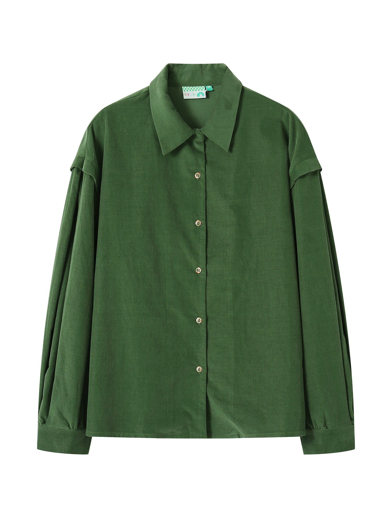 Corduroy Plain Simple Oversize Causal Shirt