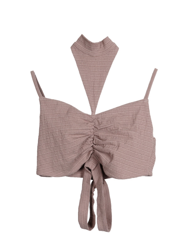 Nichi Chic Drape Setup Tops & Long-Scirt