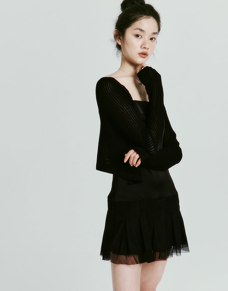 Tulle Mesh Flare Chic One-Piece