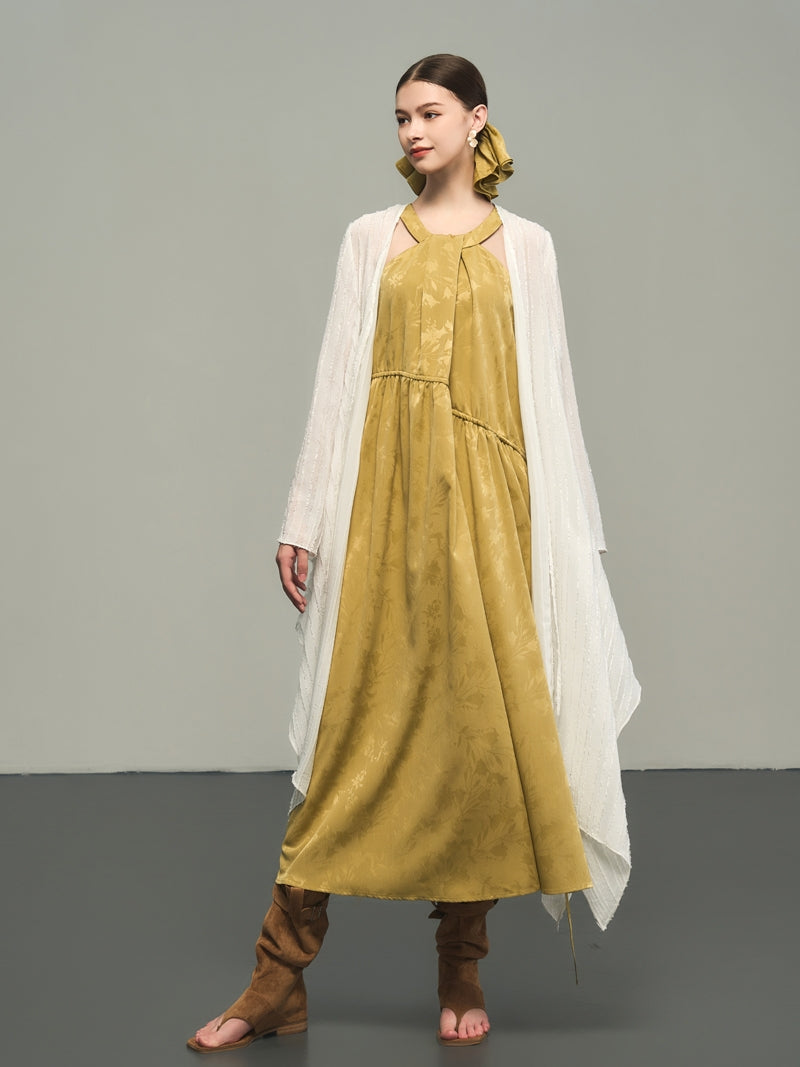 비대칭 간단한 대형 얇은 긴 카르디건