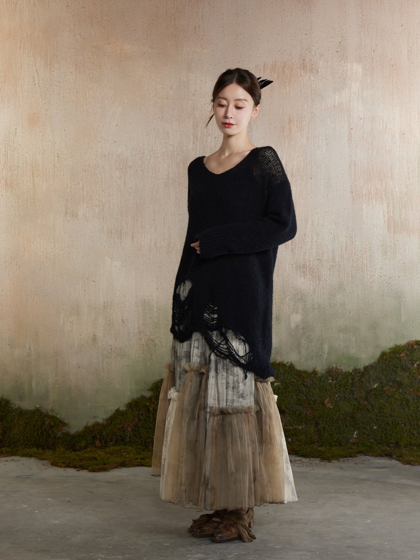 Flare Tulle Ciffon abgestuft