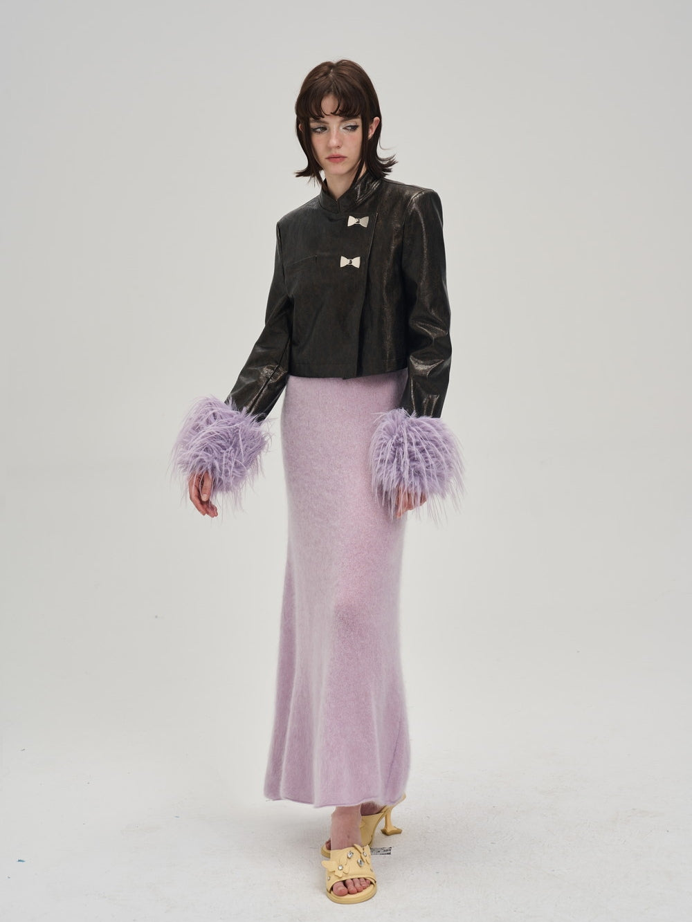 Tassel Leather Nichi Conspicuous Jacket&One-Piece