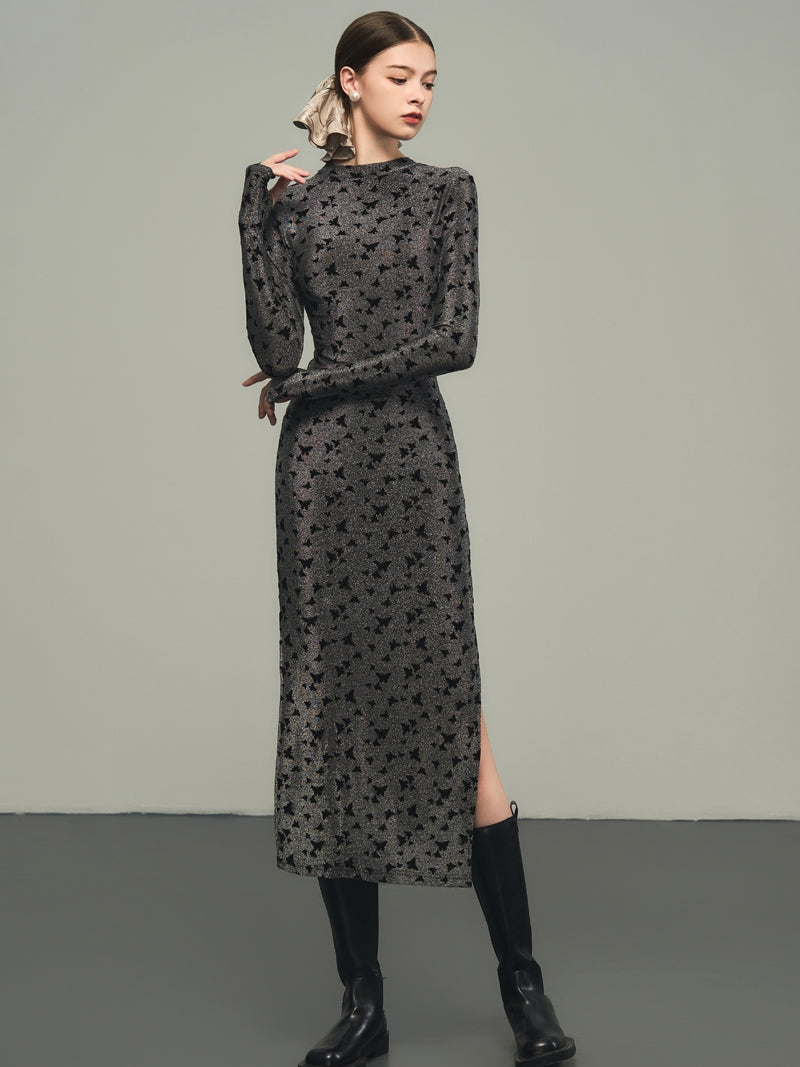 Tight Stretch Thumbhole Slit One-Piece