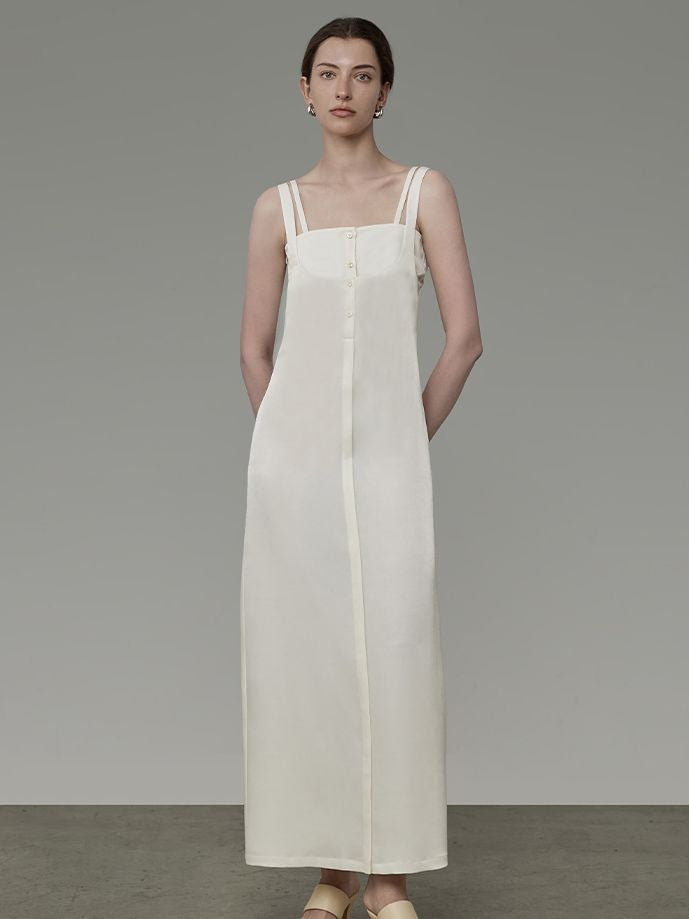 Tight Long Slim-fit Classy Summer ONE-PIECE