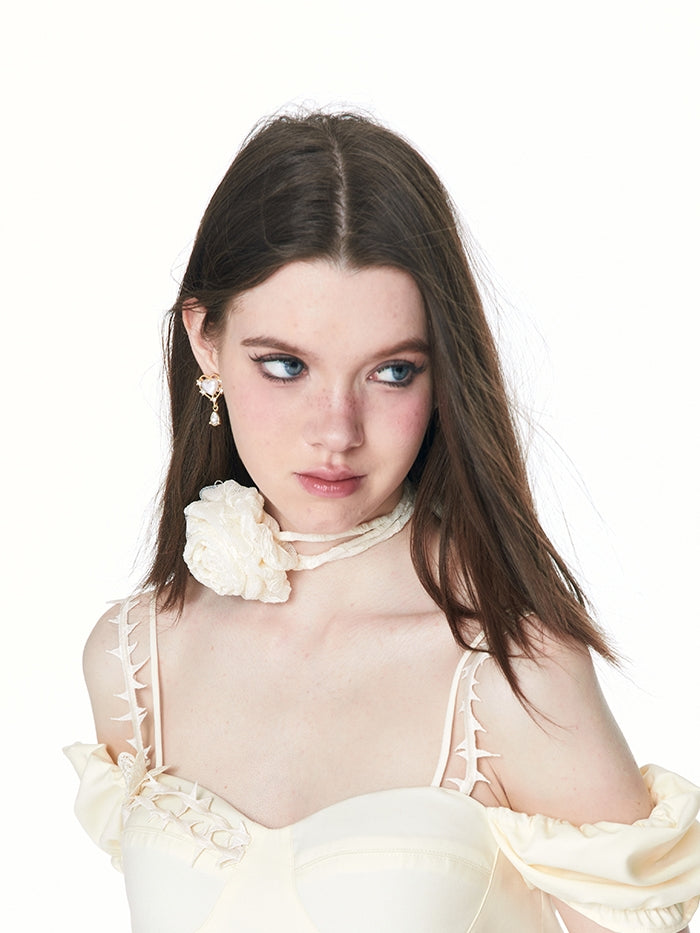 6Type Rose Flower Choker