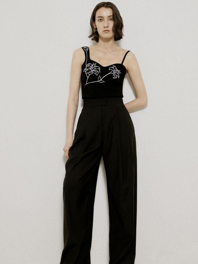 Broderie rose monotone chic innner camisole