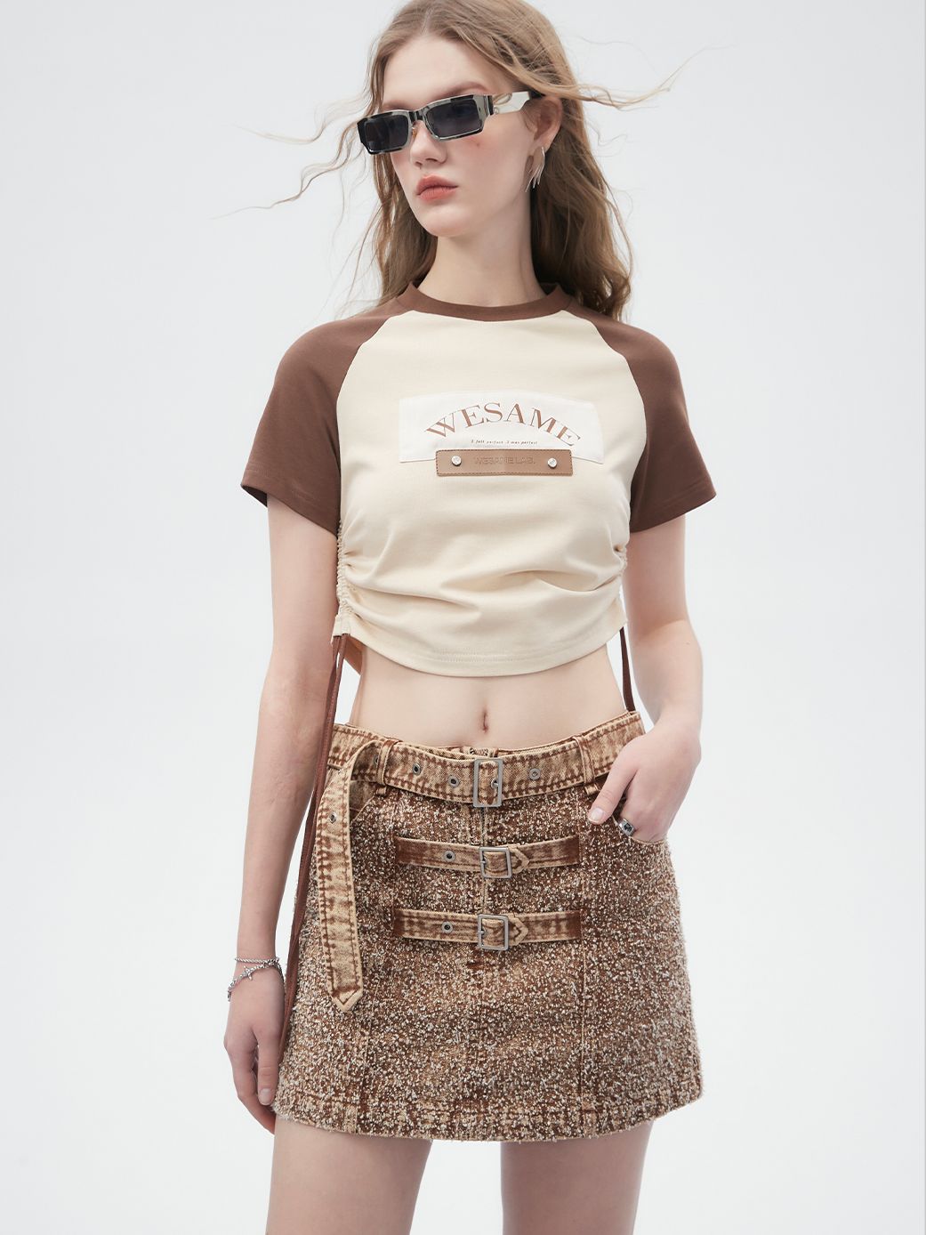 Vintage Denim Trapez -Mini -Retro -Rock