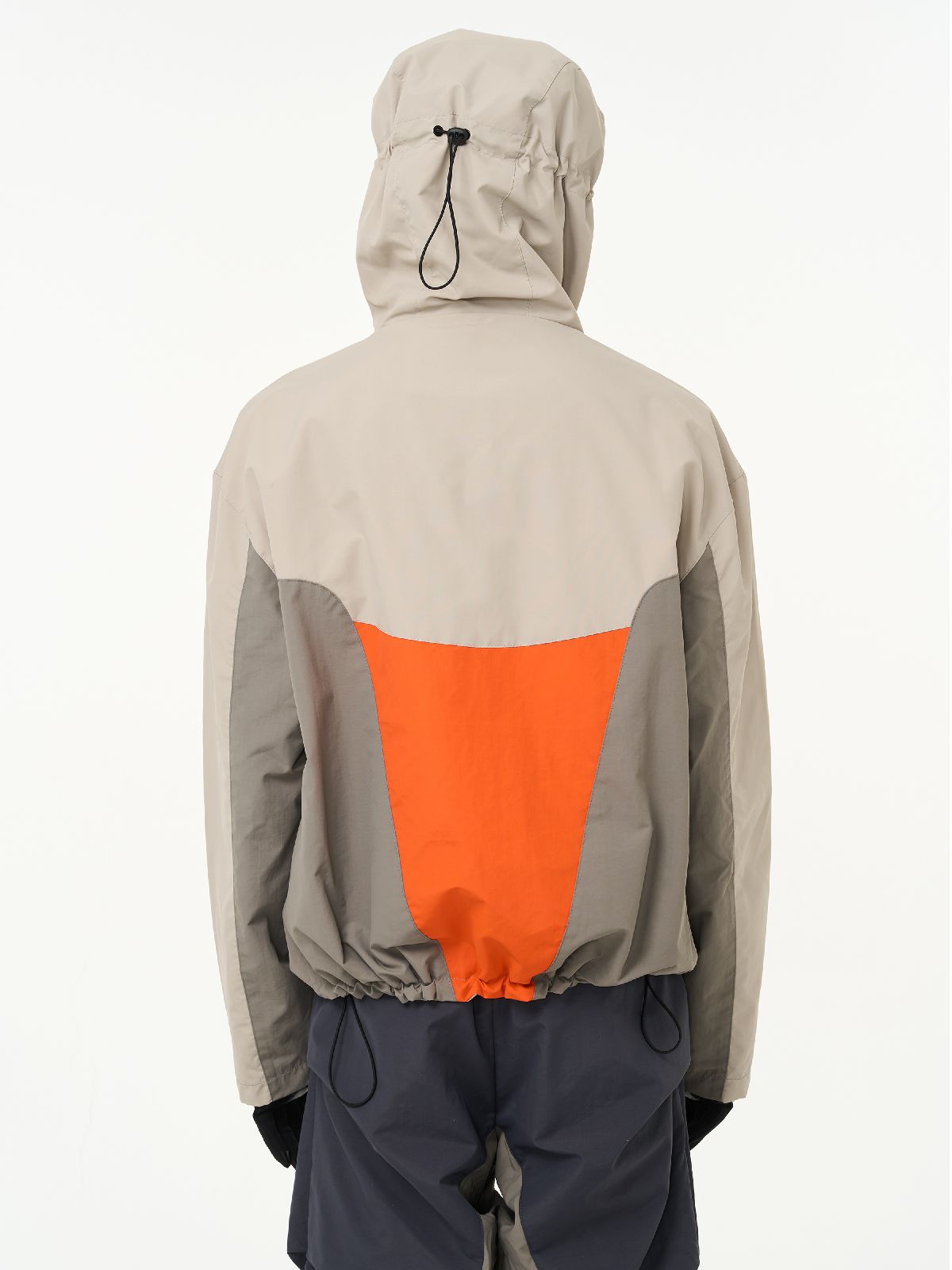 Kontrast Hoodie Colorfer Parka