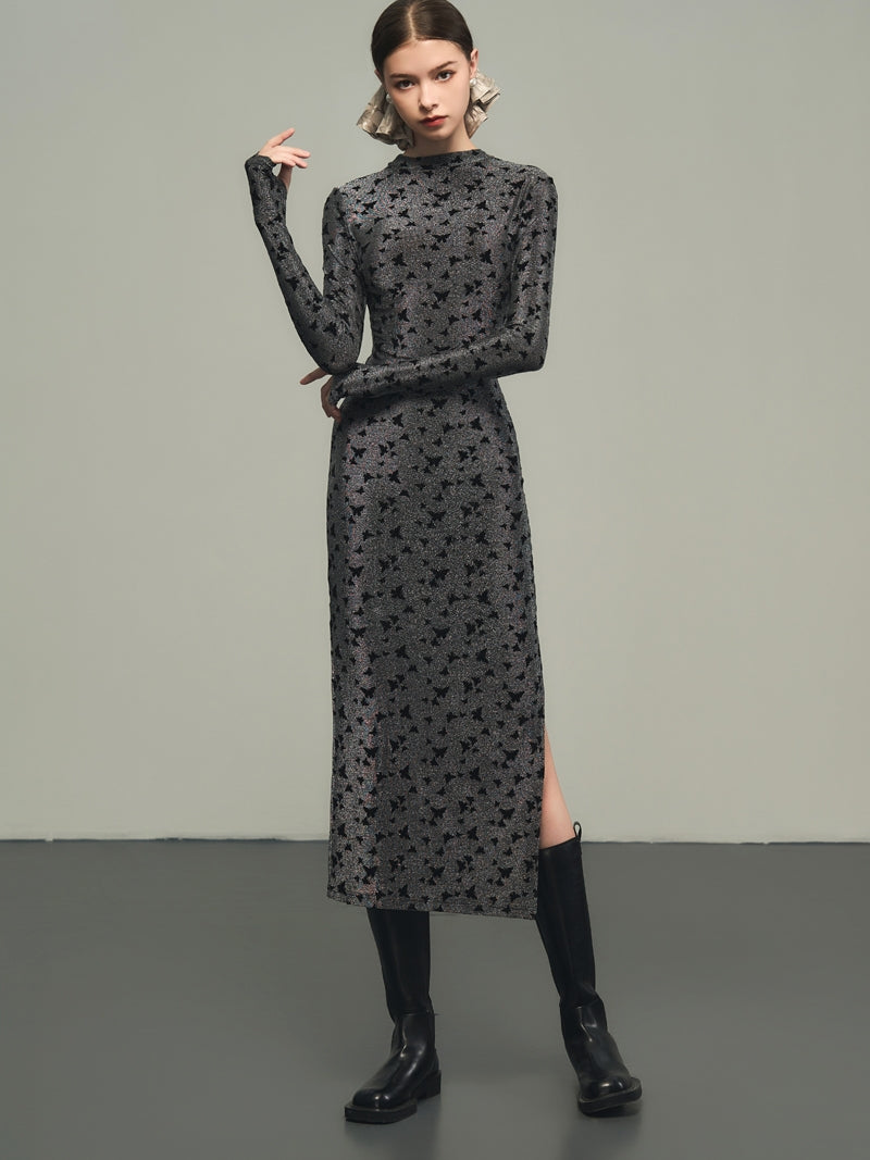 Tight Stretch Thumbhole Slit One-Piece