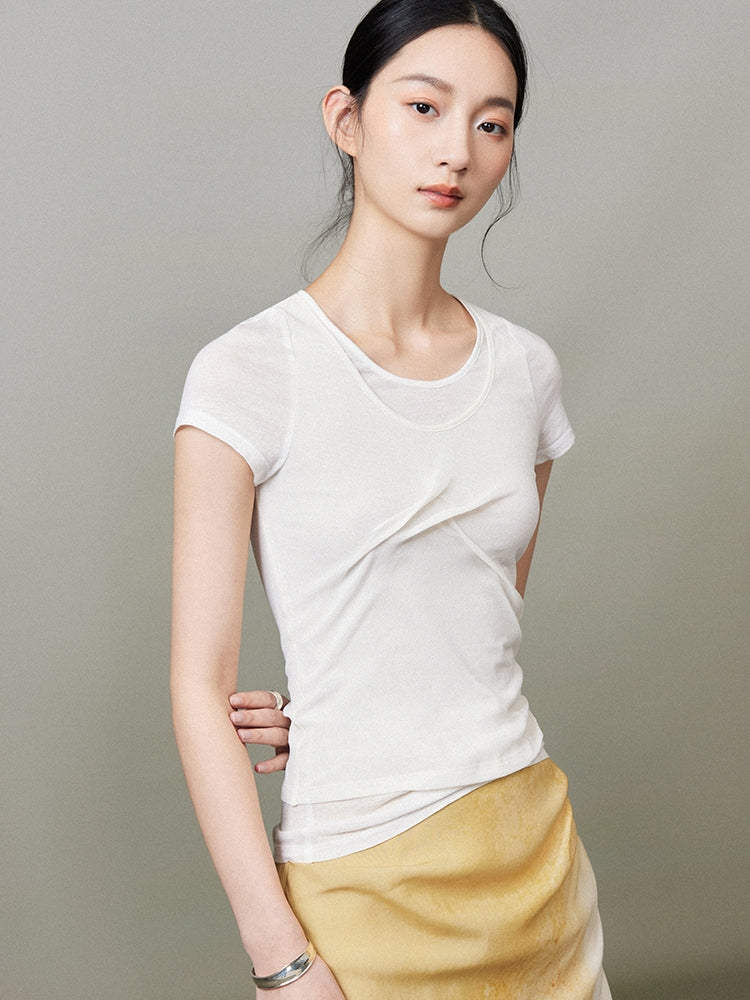 Nichi Tight Plain T-Shirt