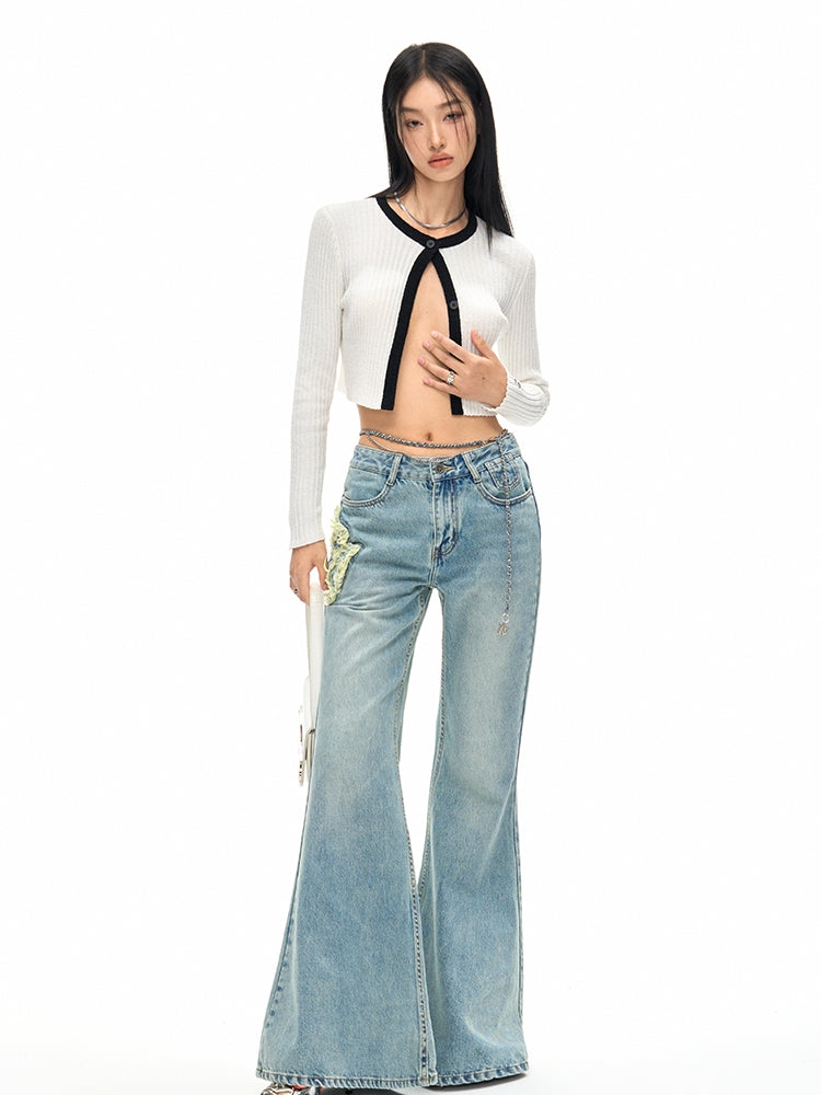 Summer-Knit Mermaid Tight Chic Cardigan & One-Piece