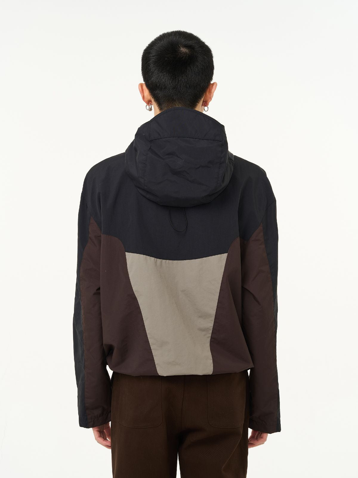 Kontrast Hoodie Colorfer Parka
