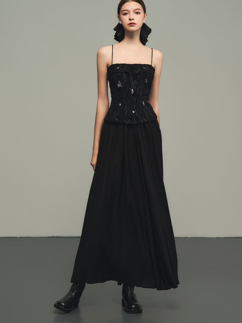 Tight Butterfly-Motif Elegant Inner Camisole