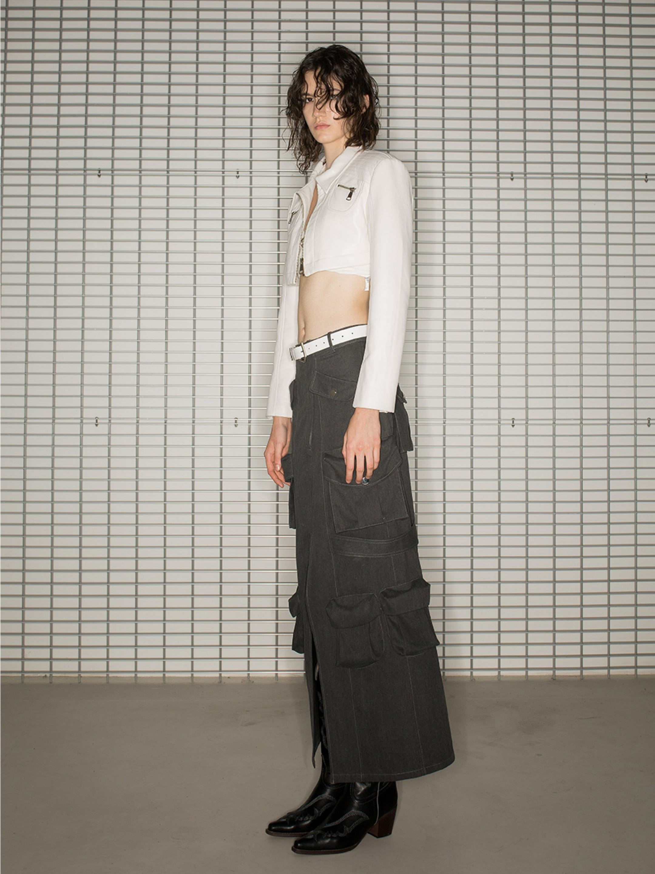 Casual Nichi Plain gutaussehende Kurzjacke & Langstachel