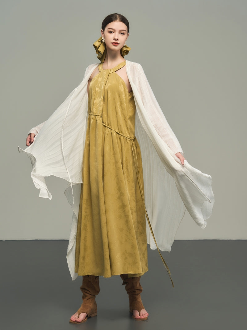 비대칭 간단한 대형 얇은 긴 카르디건