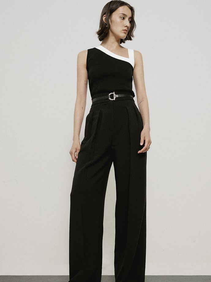 Strait Wide-Leg Classy Chic Pants