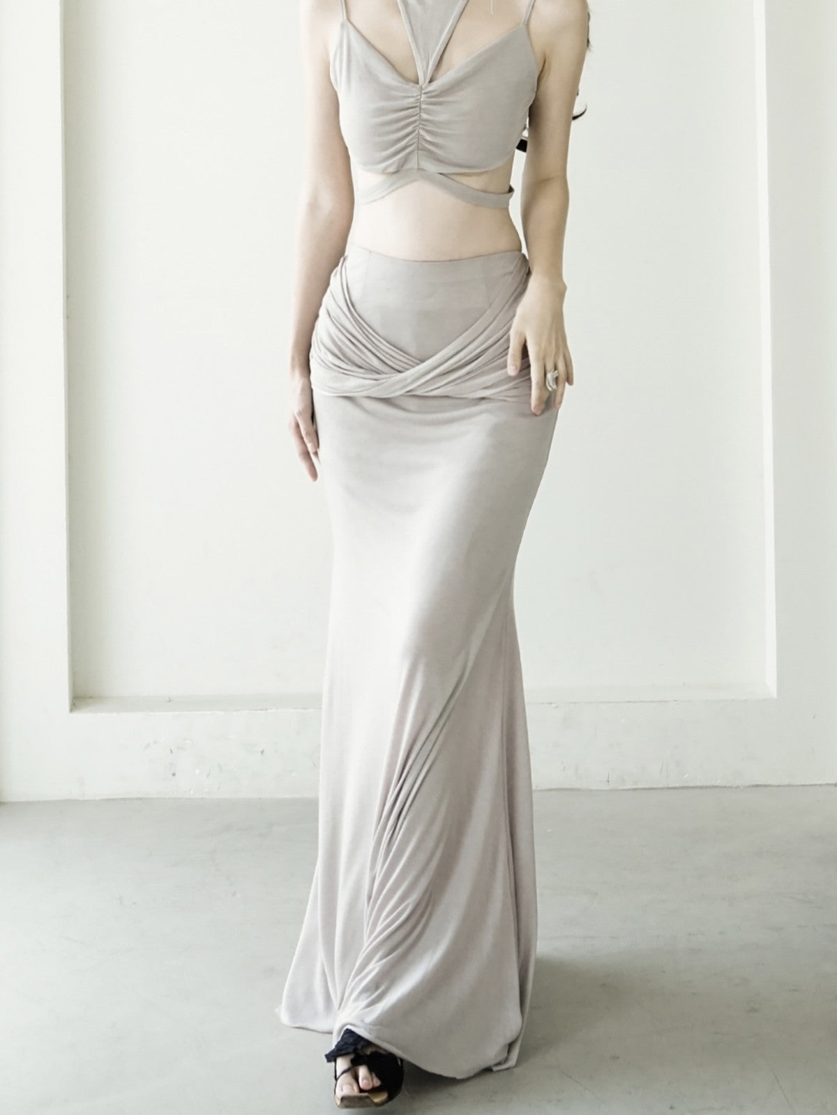 Drape elegante Nichi-enge Stretchplatten & Langstrecke