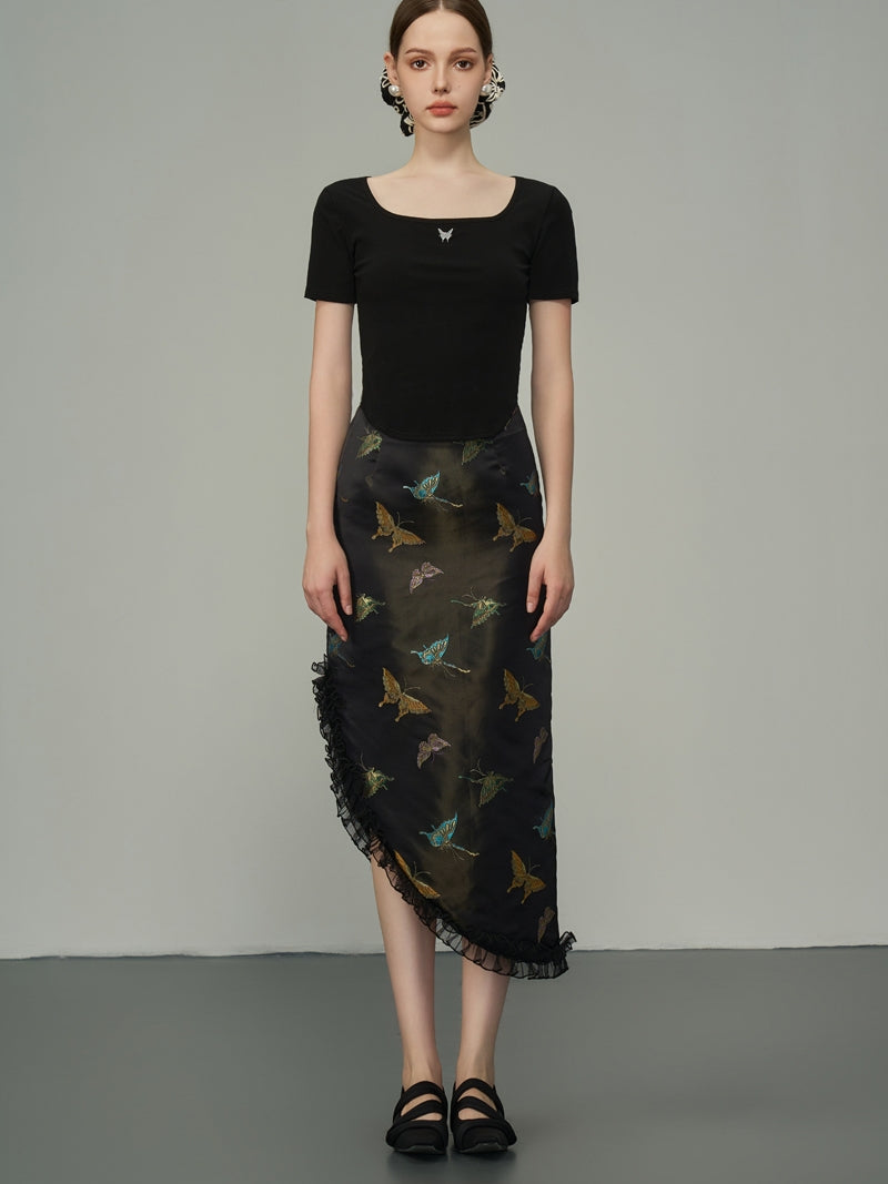 Asymmetrie Metallic Butterfly Rackrock