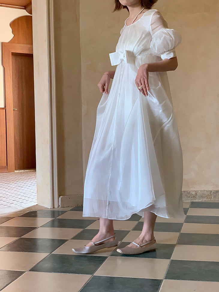 우아한 광택 플레어 프린세스 달콤한 장거리