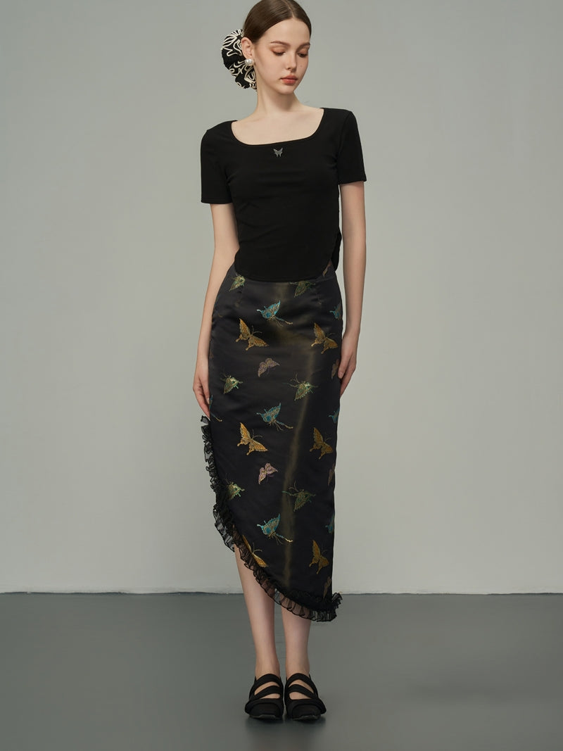 Asymmetrie Metallic Butterfly Rackrock