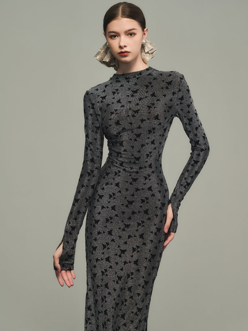 Tight Stretch Thumbhole Slit One-Piece