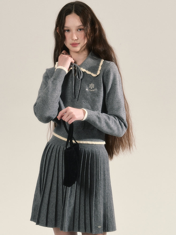 Strick Retro Grily College Tops & Minirocke