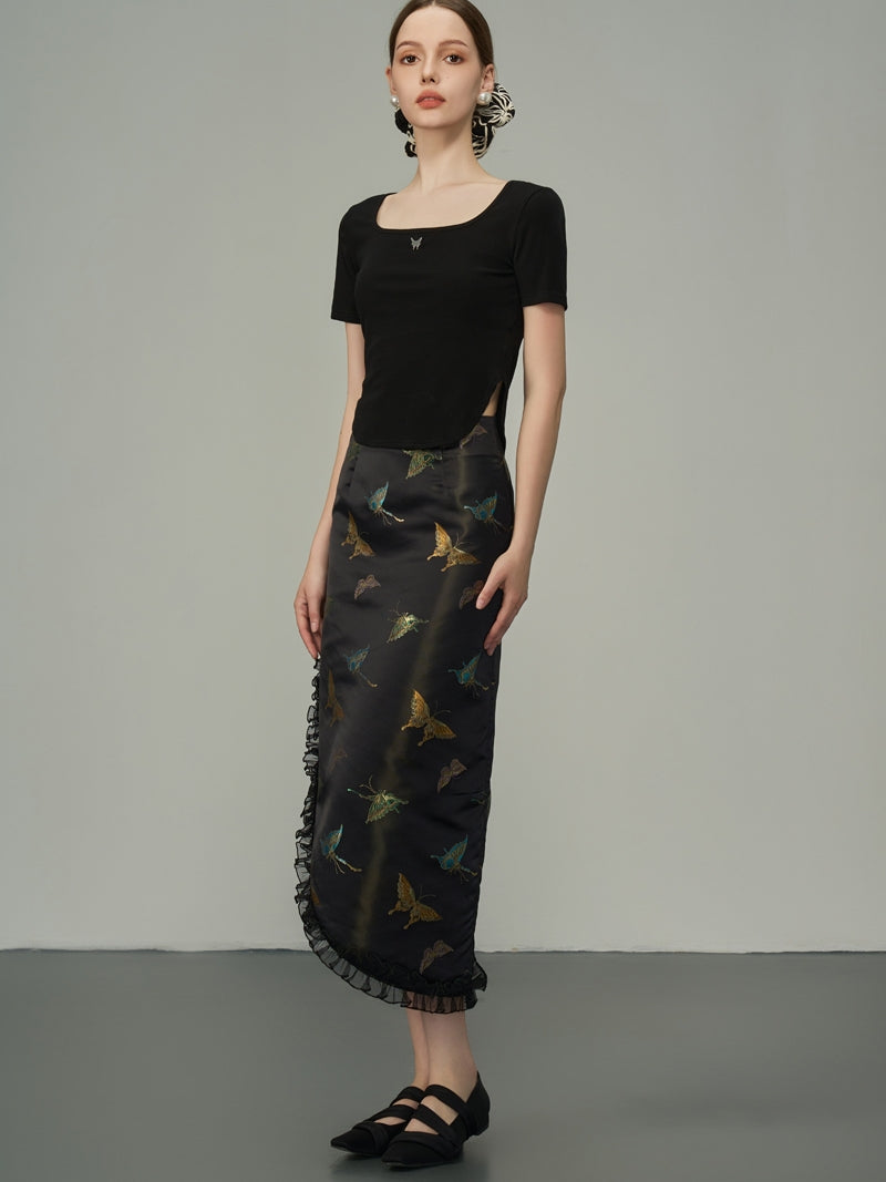 Asymmetrie Metallic Butterfly Rackrock